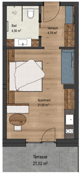 Grundriss Ferienwohnung Antonia